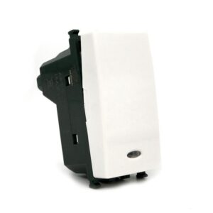 Deviatore 1P 10A illuminabile Compatibile Plana
